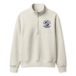 EOWS Unisex half-zip pullover with embroidered logo
